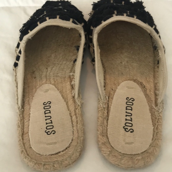 NWT Soludos Slip On Slides Tassel Summer Shoes 5.5 - Picture 4 of 5